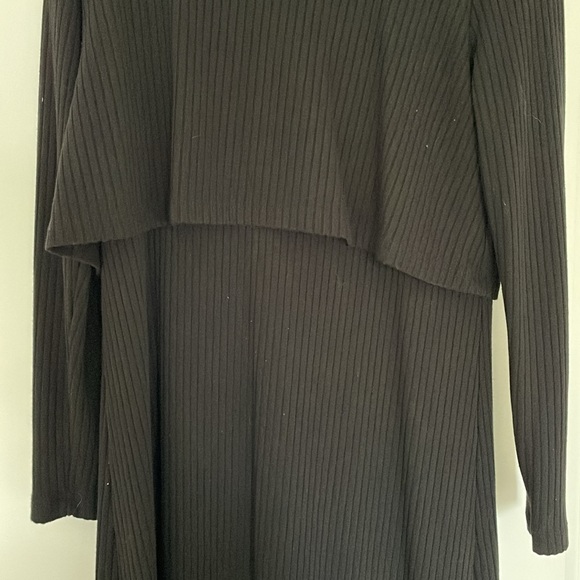 Black Old Navy Maternity/nursing Mockneck ribbed midi dress - Picture 6 of 6